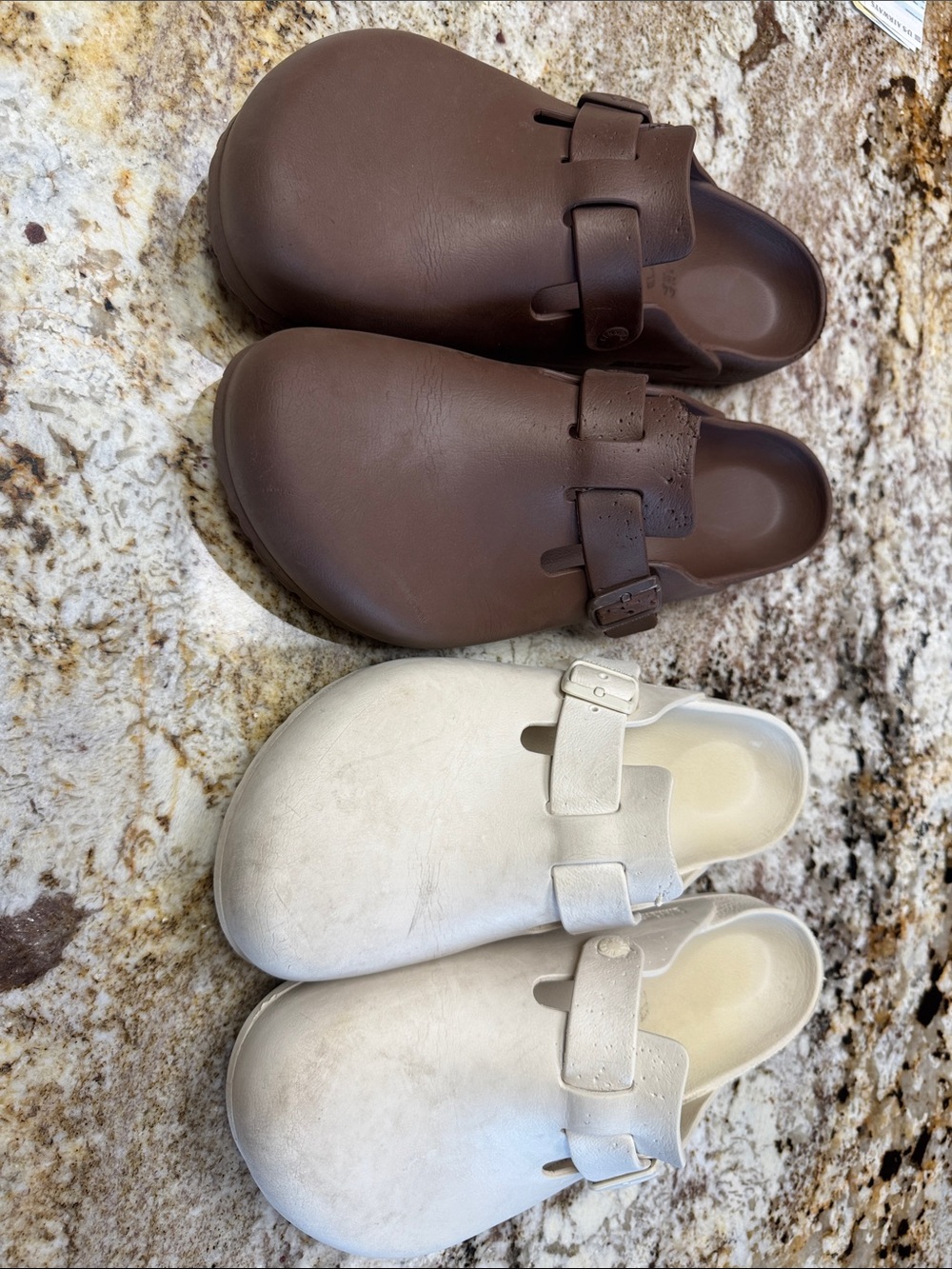 Birkenstock Brown Boston EVA Slip-on
Birkenstock Ivory Boston EVA Slip-on